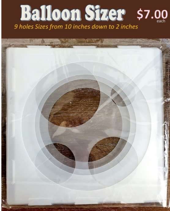 9 Holes Balloon Sizer