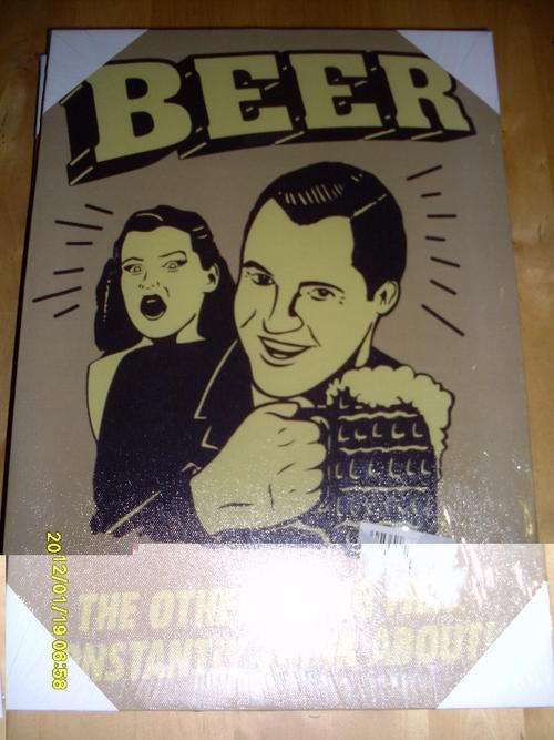 Retro canvas print