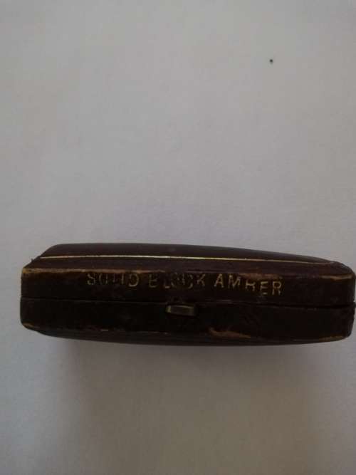 SOLID 9CT GOLD AMBER CHEROOT  ** CRAZY R1 START **