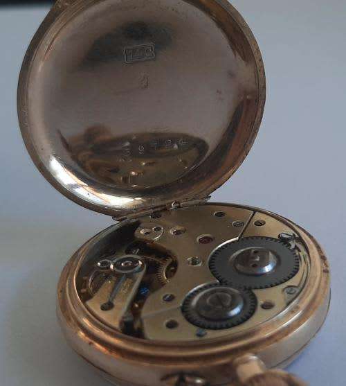 * SOLID 14CT GOLD *   * BW CANEY DURBAN POCKET WATCH *   *1800 ERA *   ** CRAZY R1 START **