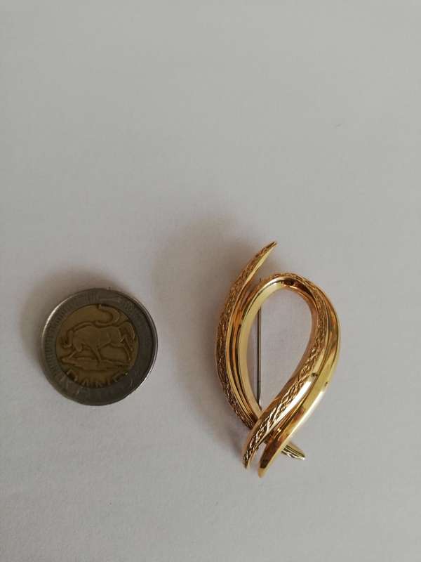 * SOLID 9CT GOLD * VERY RARE BROOCH * KOLLMAN & JOURDAN * 5.5 GRAMS OF GOLD * CRAZY R1 START !!!!!