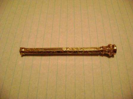 VERY RARE EDWARDIAN 9CT GOLD HALLMARKED PROPELLING PEN AND PENCIL ** CRAZY R1 START **