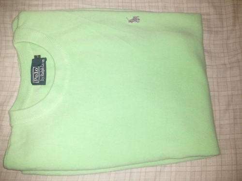 POLO SWEATER LARGE (LIME GREEN) CREWNECK
