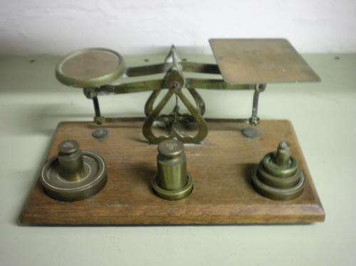 POST OFFICE SCALE **INCLUDING WEIGHTS**