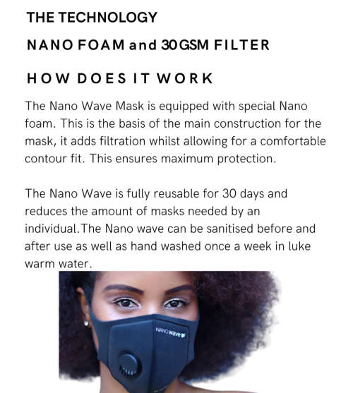 NANO WAVE FACE MASK