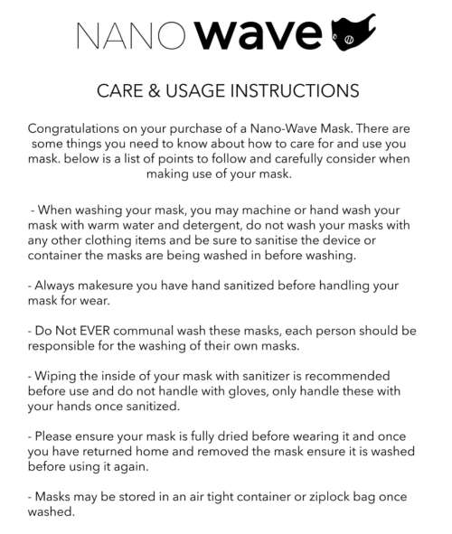 NANO WAVE FACE MASK