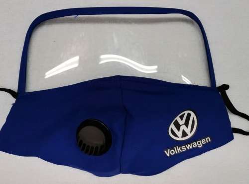 BRANDED FACE MASK WITH VENTILATOR AND SHEILD