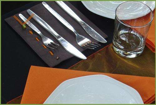 Beautifull table decoration for each place setting