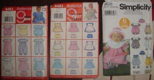 Three baby patterns
