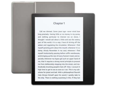 Kindle Oasis E-reader - 7" High-Resolution Display (300 ppi),  Built-In Audible  with Battery Cover!
