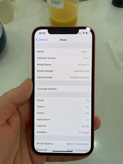 IPHONE 12 64GB RED Dual Sim