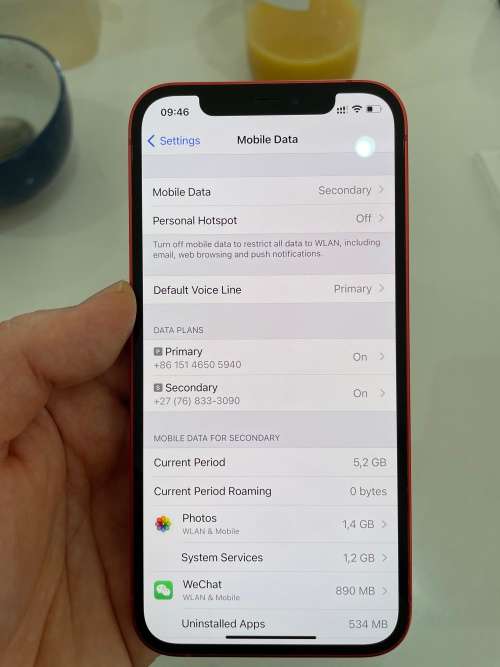 IPHONE 12 64GB RED Dual Sim