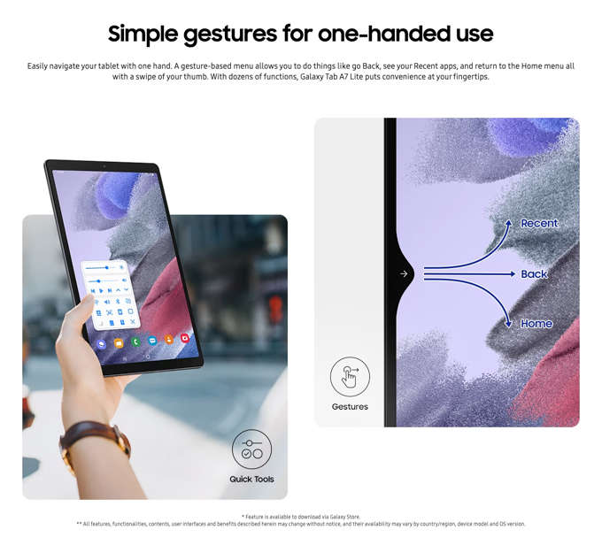 Galaxy Tab A7 Lite Wifi
