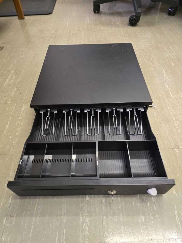 Cash Register Drawer for Point of Sale (POS)  with 4 Bill 5 Coin Cash Tray, Removable Coin Compart
