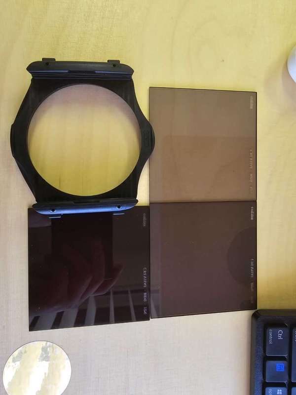Cokin Filters System with 82mm adapter holder and three ND 2, 4, 8 kits