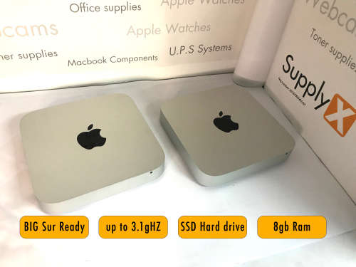 Mac Mini. Preowned. 2.6 up to 3.1GHz. Quad-Core i5, 8GB RAM, 256 ssd Hard drive