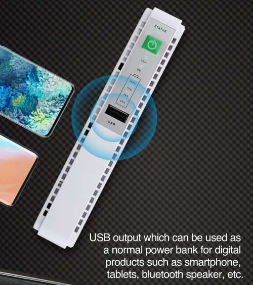 Mini UPS with USB and PoE Output keeps your wifi router etc powered during loadshedding