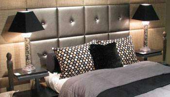 Silverstone 8 block headboards with real crystal insert buttons