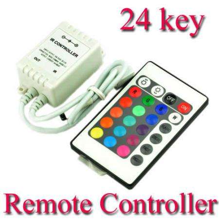 24keys IR Remote Control for 3528/5050 RGB SMD LED Strip Light DC12V