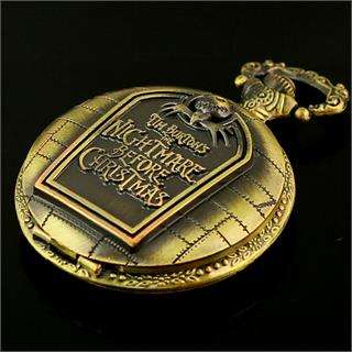 Nightmare Before Christmas - Analog Quartz Pocket Watch + Chain