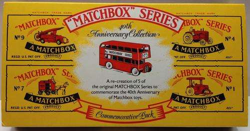 Matchbox 40th Anniversary Edition - 5 Die-Cast Commemorative Pack