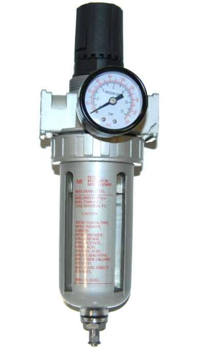 Air Filter and Regulator Control Unit with Gauge 1/4"