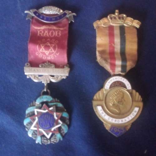 HALLMARKED STERLING SILVER AND CORONATION FREEMASONS MEDALS