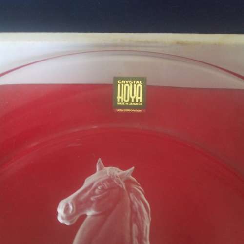 HOYA CRYSTAL HORSE PLATE