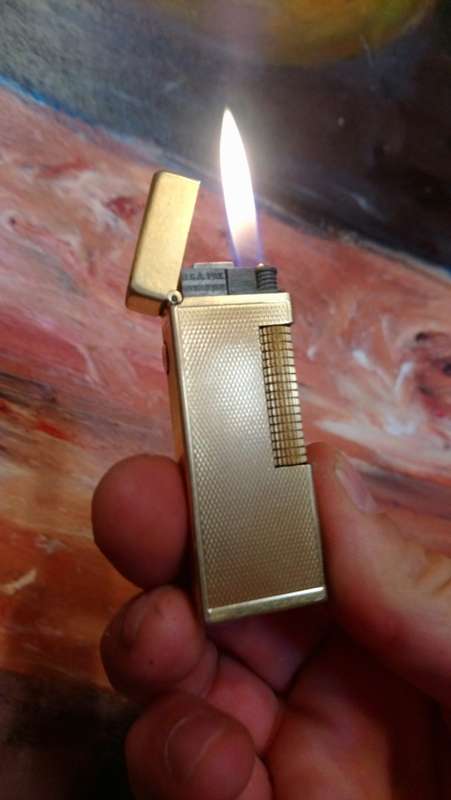 2x Rollagas Dunhill lighters. Swiss made.