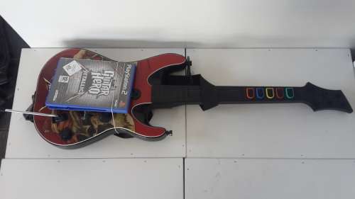 PS2 Black Guitar Hero Great Condition!