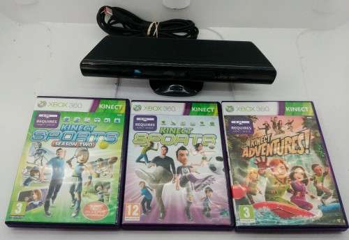 Xbox 360  Kinect Bundle + 3 Games!