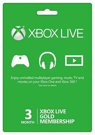 Xbox Live 3 Month Gold Membership