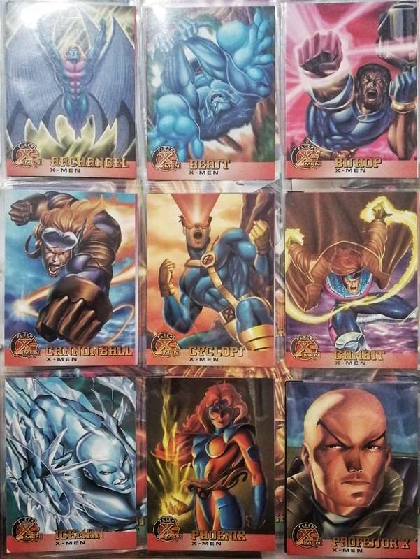 Fleer X-Men Mint Condition card Collection