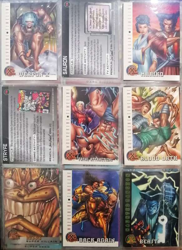 Fleer X-Men Mint Condition card Collection