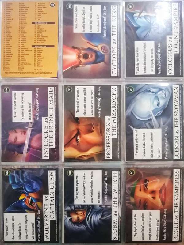 Fleer X-Men Mint Condition card Collection