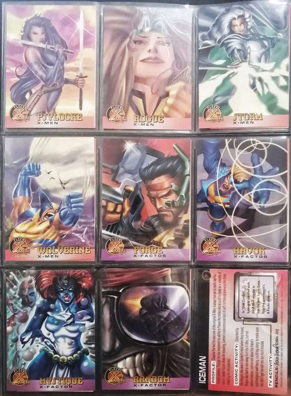 Fleer X-Men Mint Condition card Collection