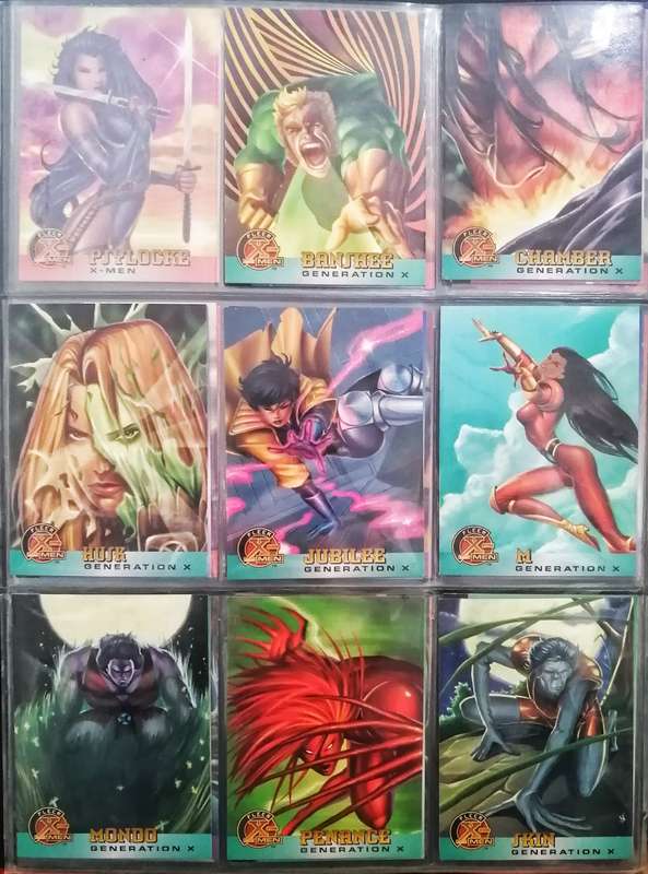 Fleer X-Men Mint Condition card Collection