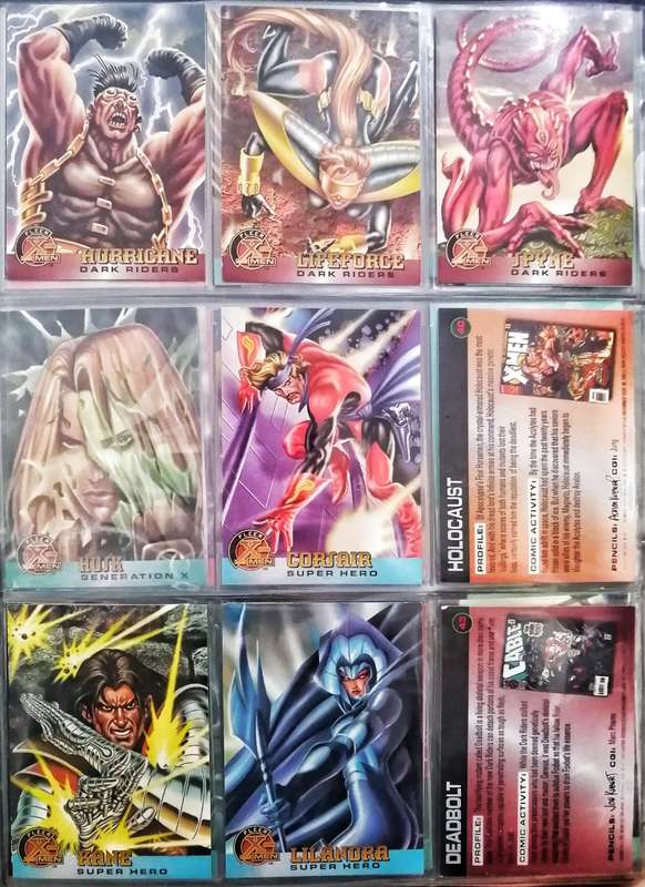 Fleer X-Men Mint Condition card Collection