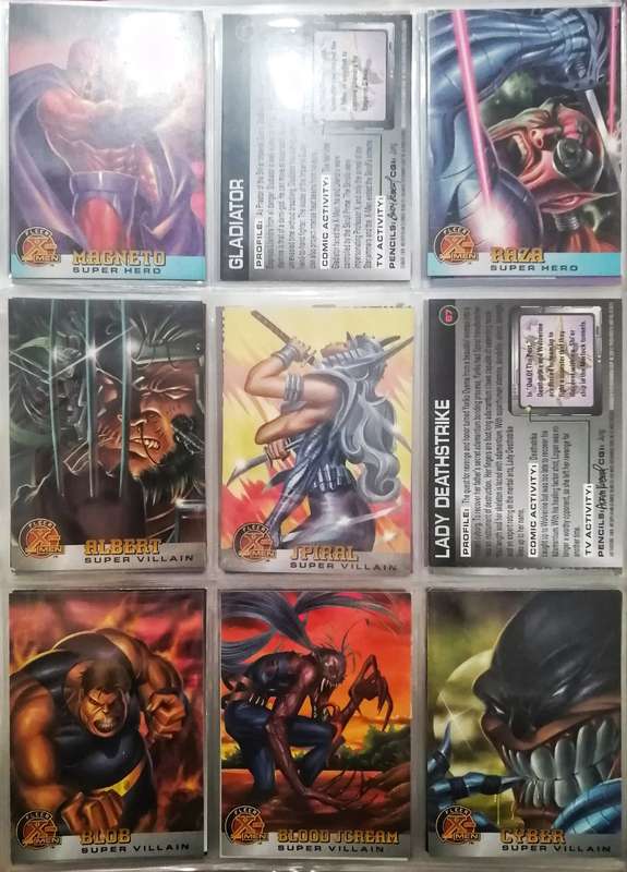 Fleer X-Men Mint Condition card Collection
