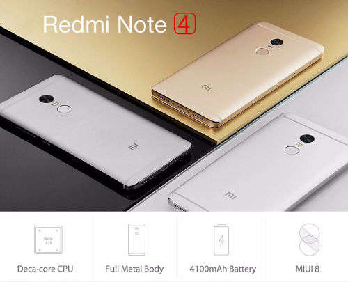 Xiaomi Redmi 4 5.0 inch 2.5D Fingerprint 3GB RAM 32GB ROM Snapdragon 625 Octa-core 4G Smartphone