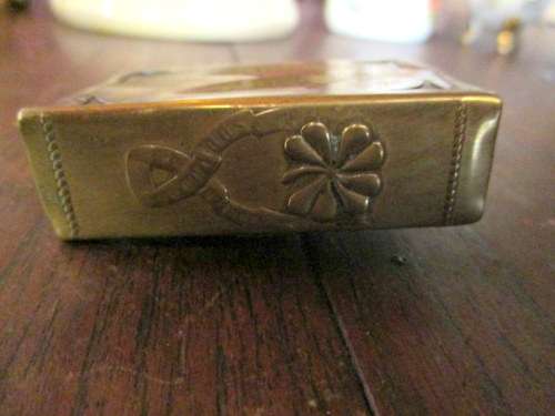 BRASS MILITARY MATCHBOX HOLDER!!! WW1??