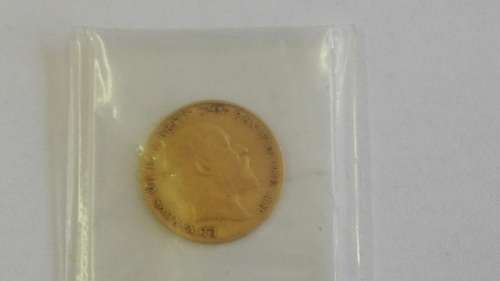 1908 GOLD HALF SOVEREIGN