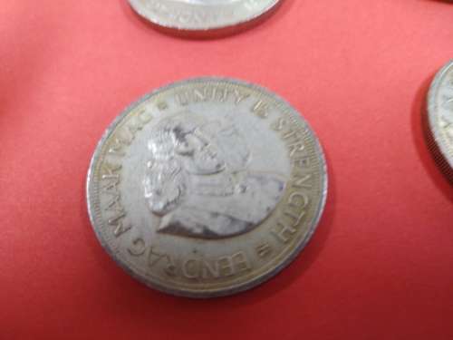 LOT #3 FOUR 1964 SOUTH AFRICAN 50 CENTS COINS