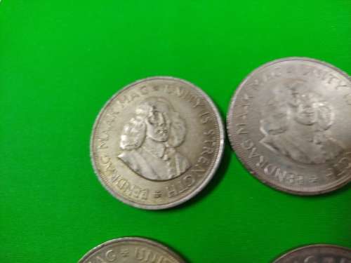 LOT #4 FOUR 1964 SOUTH AFRICAN 50 CENTS COINS
