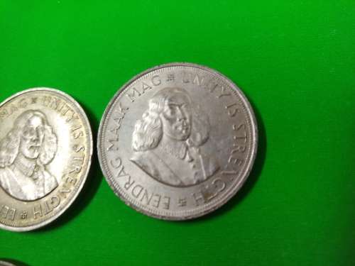 LOT #4 FOUR 1964 SOUTH AFRICAN 50 CENTS COINS