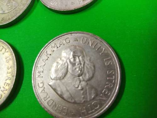 LOT #4 FOUR 1964 SOUTH AFRICAN 50 CENTS COINS