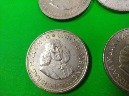 LOT #4 FOUR 1964 SOUTH AFRICAN 50 CENTS COINS
