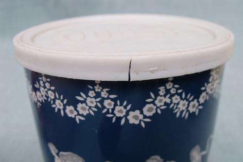 Old Blue and White Frisco Tin