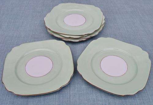 Set of Six Royal Standard Cake Plates