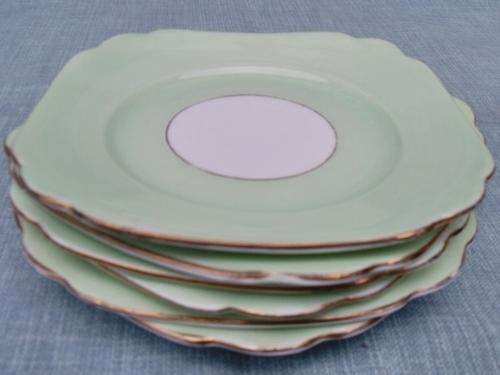 Set of Six Royal Standard Cake Plates